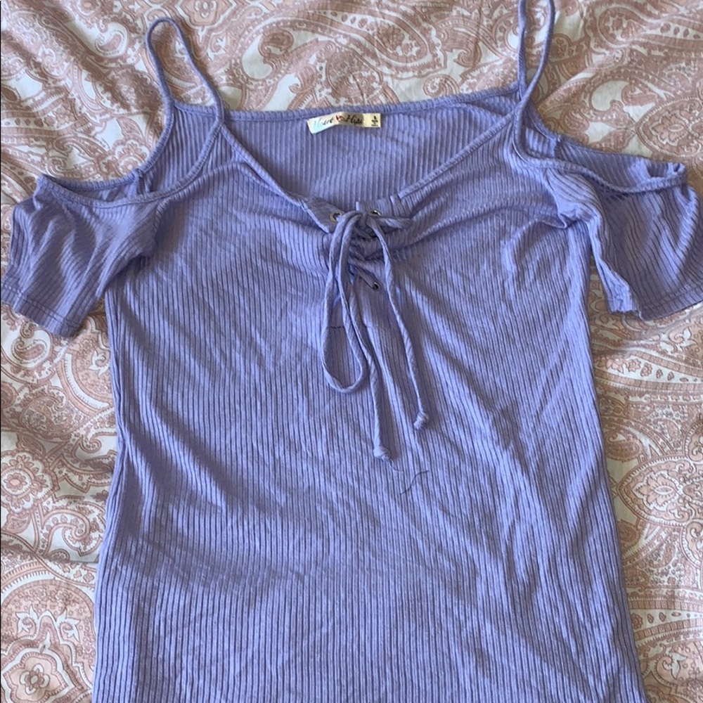 Purple trendy blouse